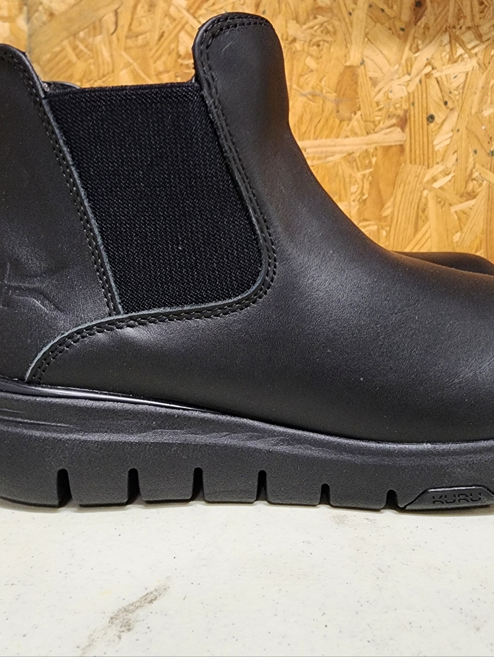 Kuru Flex Astra Black Slip-On Chelsea Boot Orthopedic Plantar Fasciitis